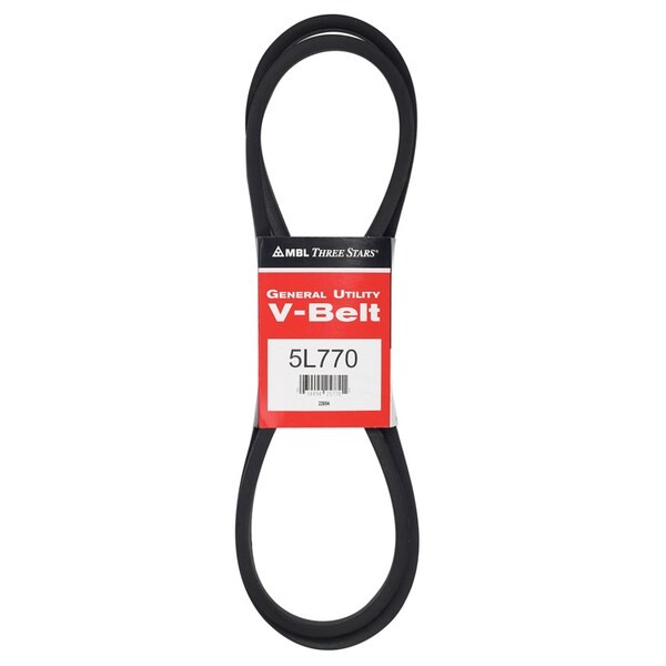 Mbl Mitsuboshi FHP General Utility V-Belt 0.63 in. W X 77 in. L For Fractional Horsepower Motors 5L770A - main